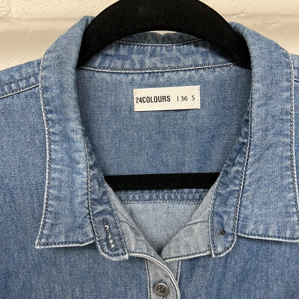 Longline denim button down - Picture 5 of 6